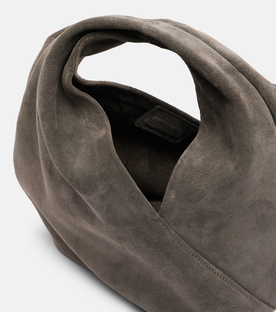 Aesther Ekme Ora Mini Suede Shoulder Bag In Gray