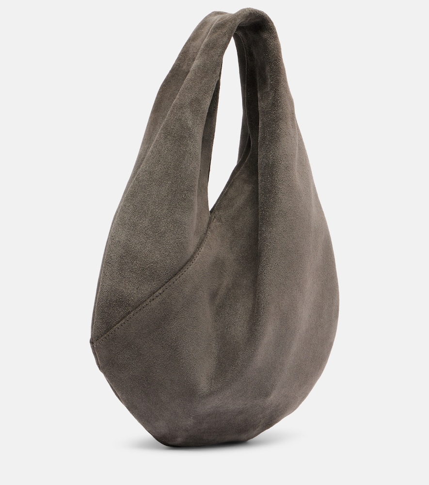 Aesther Ekme Ora Mini Suede Shoulder Bag In Gray