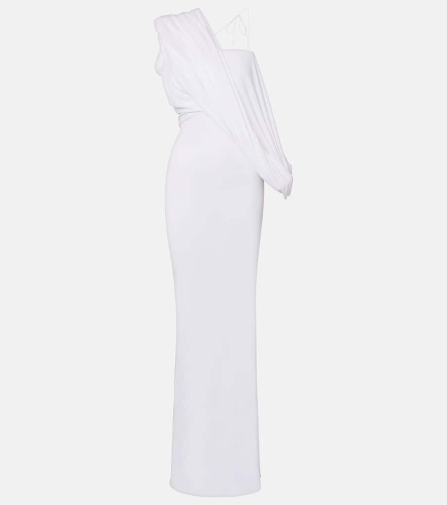 Aiba draped jersey maxi dress