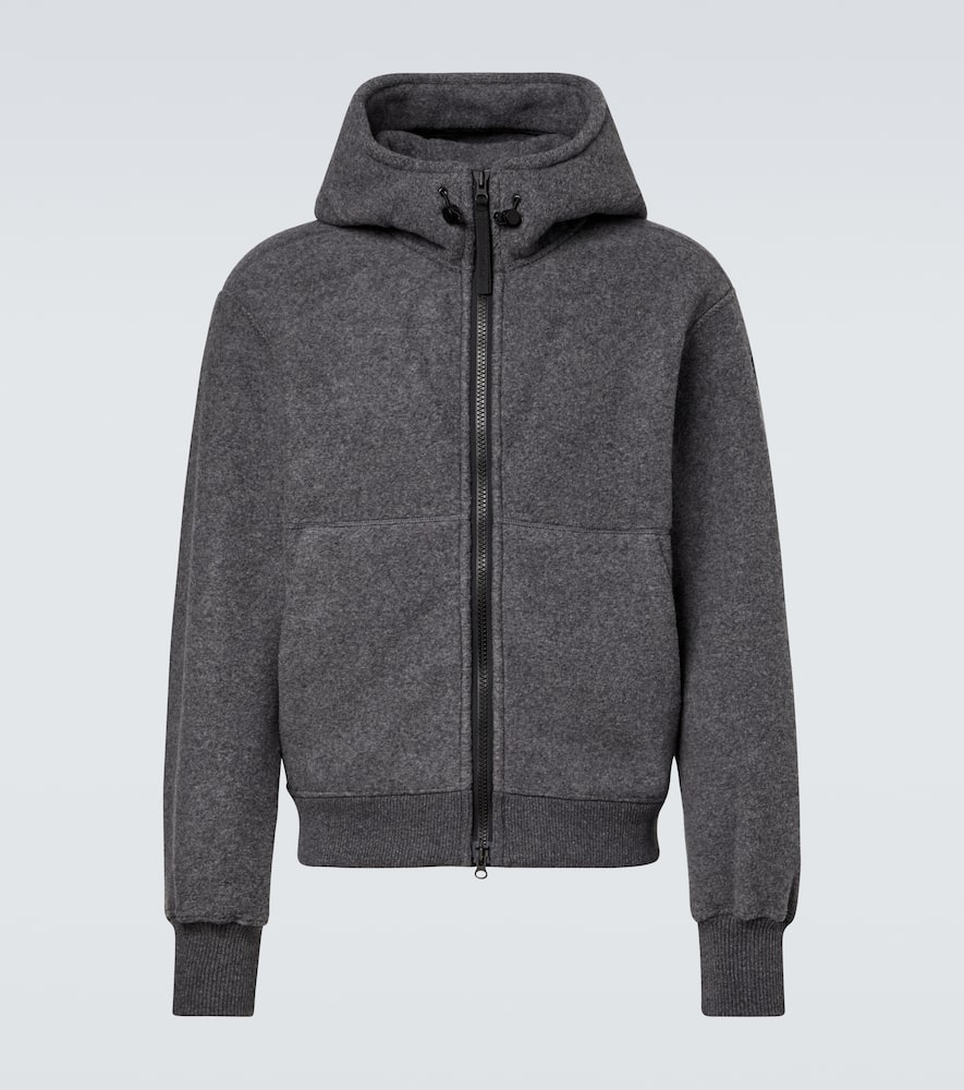 Canada Goose Chilliwack Wool And Lyocell-blend Fleece Zip-up Hoodie In Gray