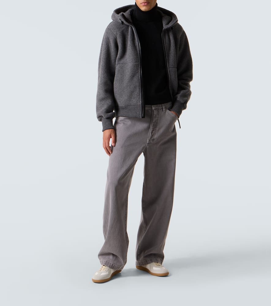 Canada Goose Chilliwack Wool And Lyocell-blend Fleece Zip-up Hoodie In Gray