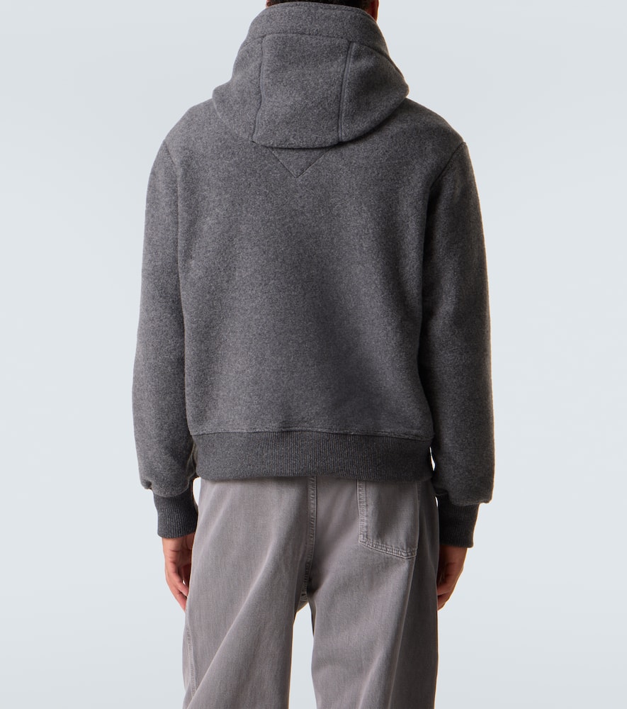 Canada Goose Chilliwack Wool And Lyocell-blend Fleece Zip-up Hoodie In Gray
