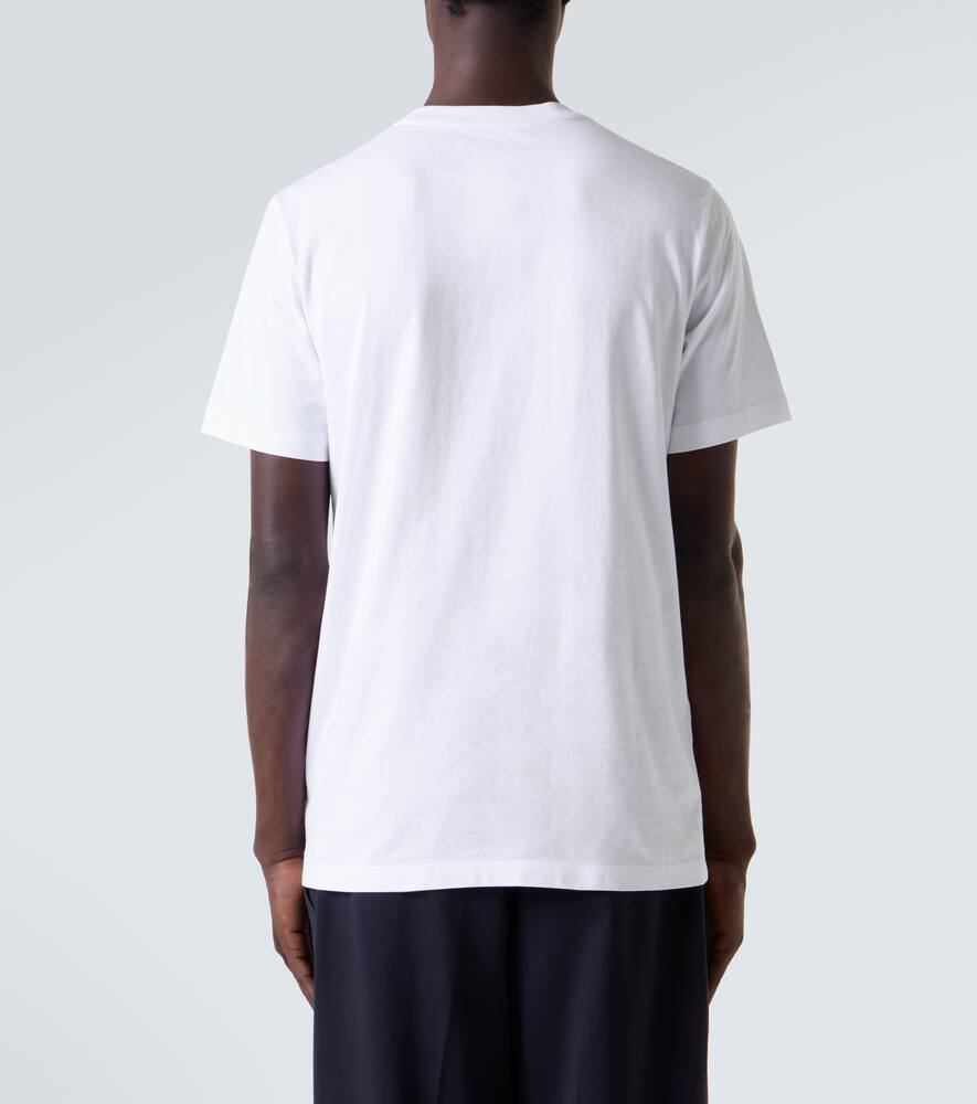 Moncler Logo Cotton Jersey T-shirt In White