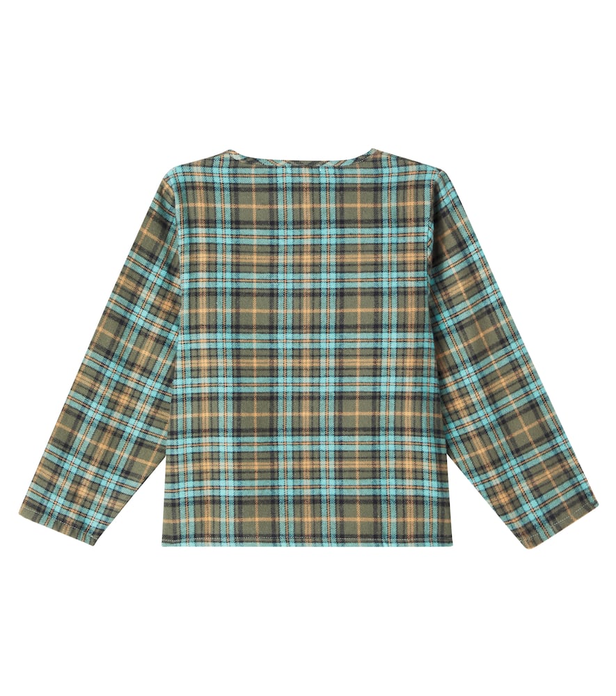 Bebe Organic Sebastian Checked Cotton Shirt In Multi