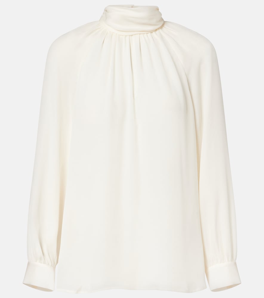 Nili Lotan Axelle silk georgette blouse