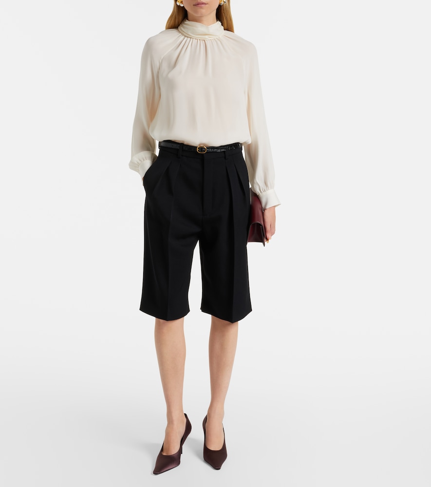 Nili Lotan Axelle silk georgette blouse