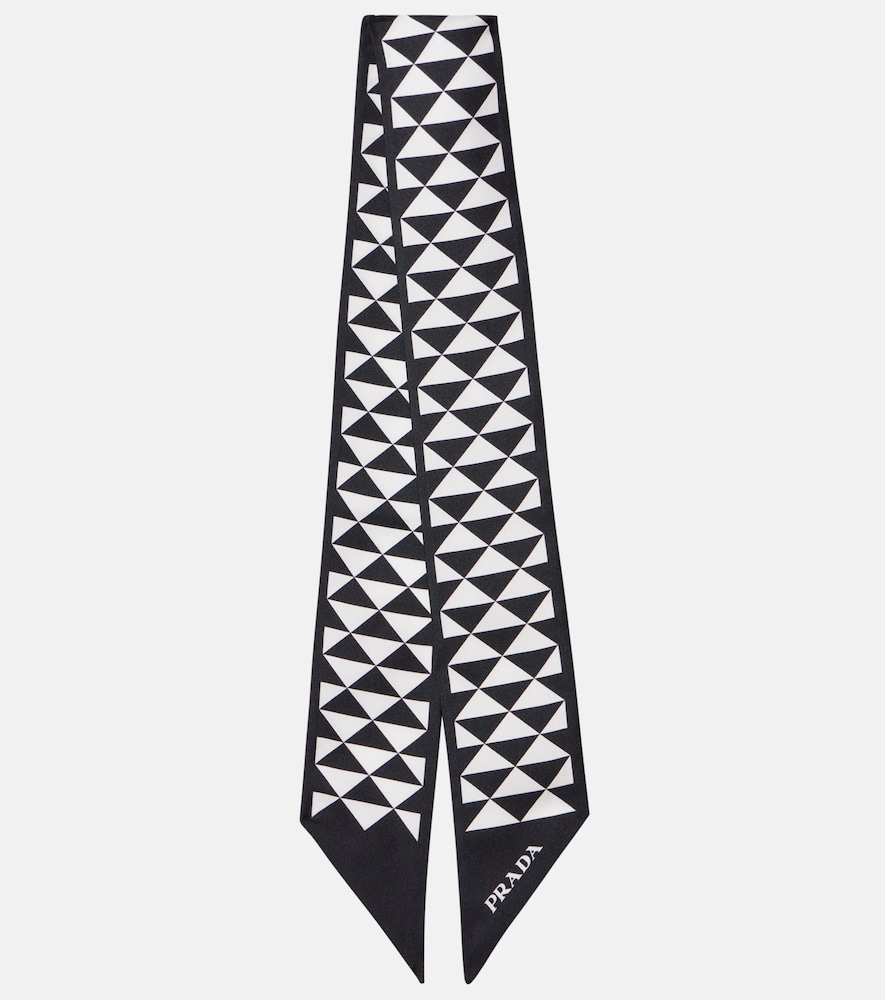 Prada Printed silk twill scarf