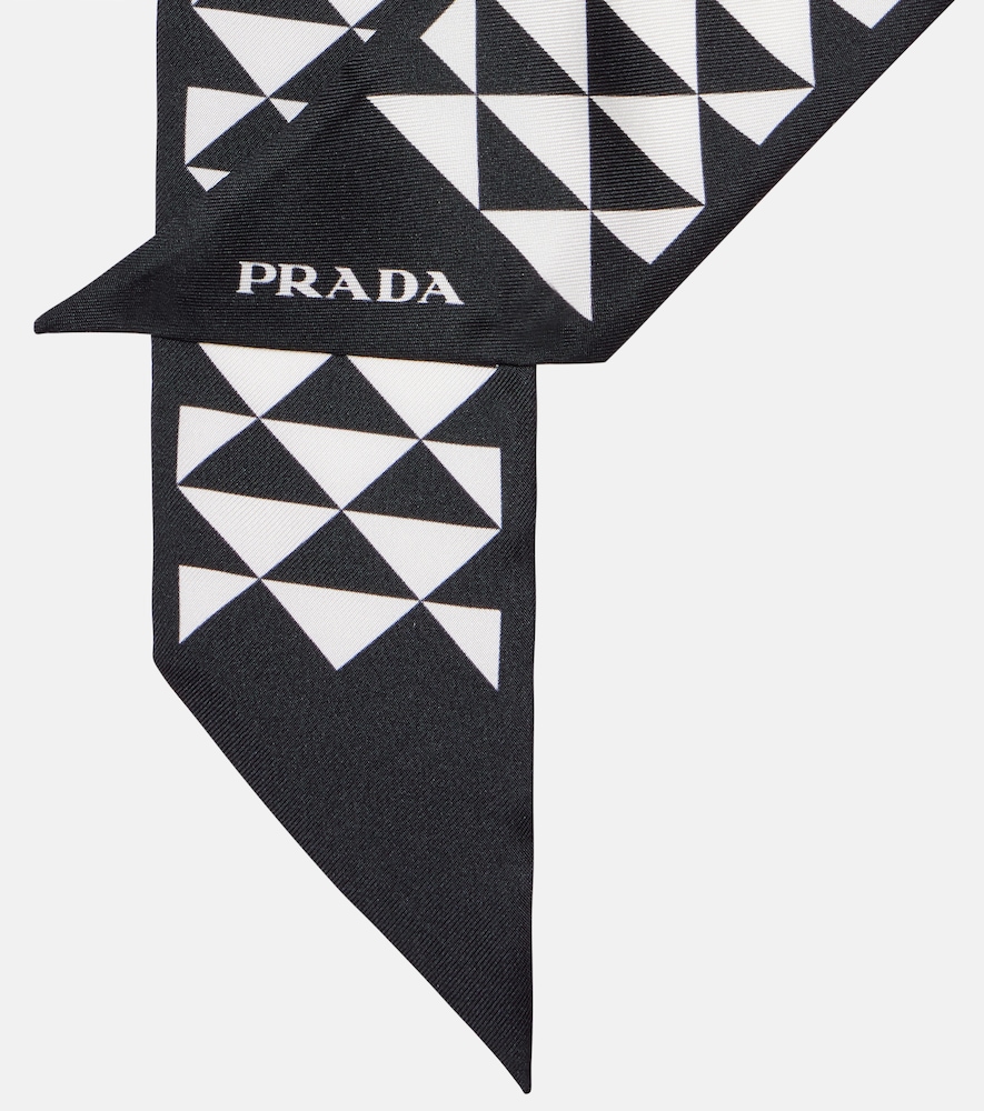  Prada Prada Bedrucktes Tuch Aus Seiden-twill 