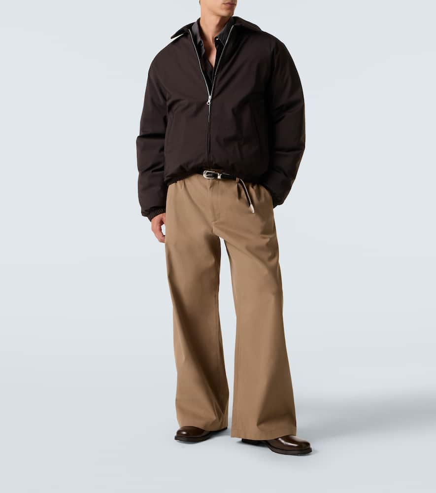 Our Legacy Bridge Cotton Twill Wide-leg Pants In Brown