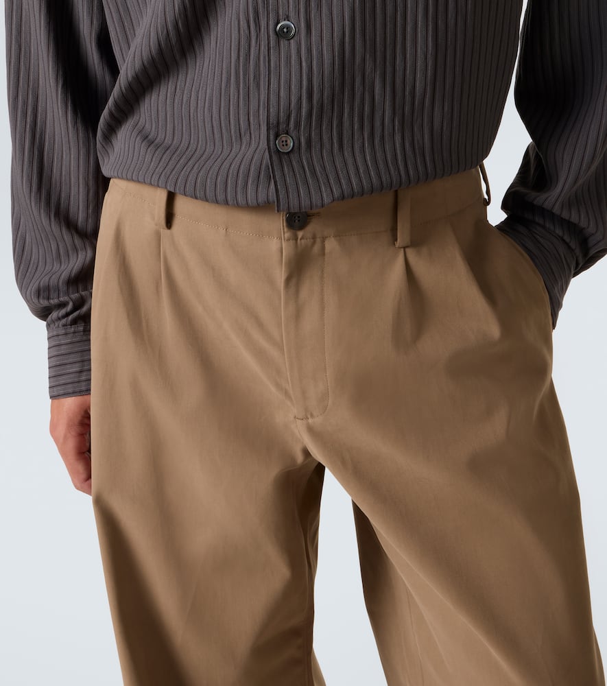 Our Legacy Bridge Cotton Twill Wide-leg Pants In Brown