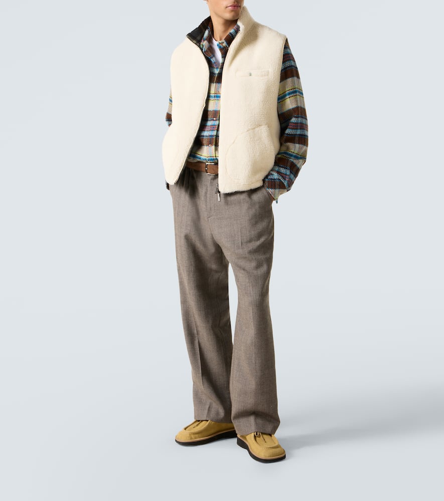 God's True Cashmere Reversible Cashmere And Wool Vest In Neutral