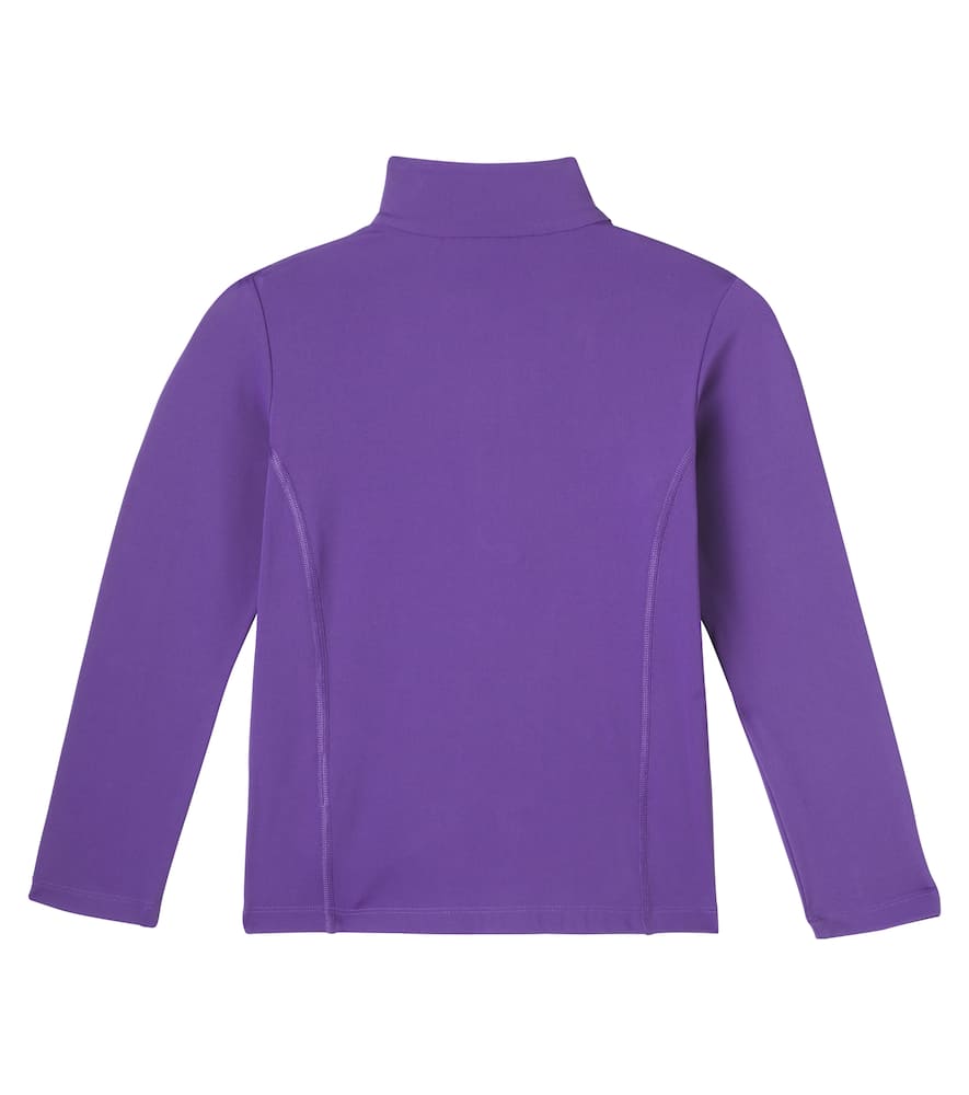 Bogner Ida Printed Half-zip Technical Top In Purple
