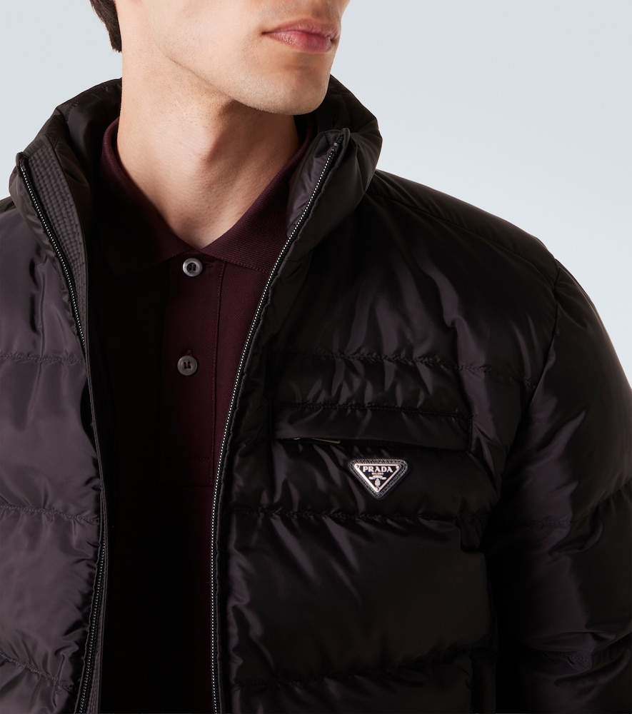  Prada Prada Logo Quilted Down Jacket 