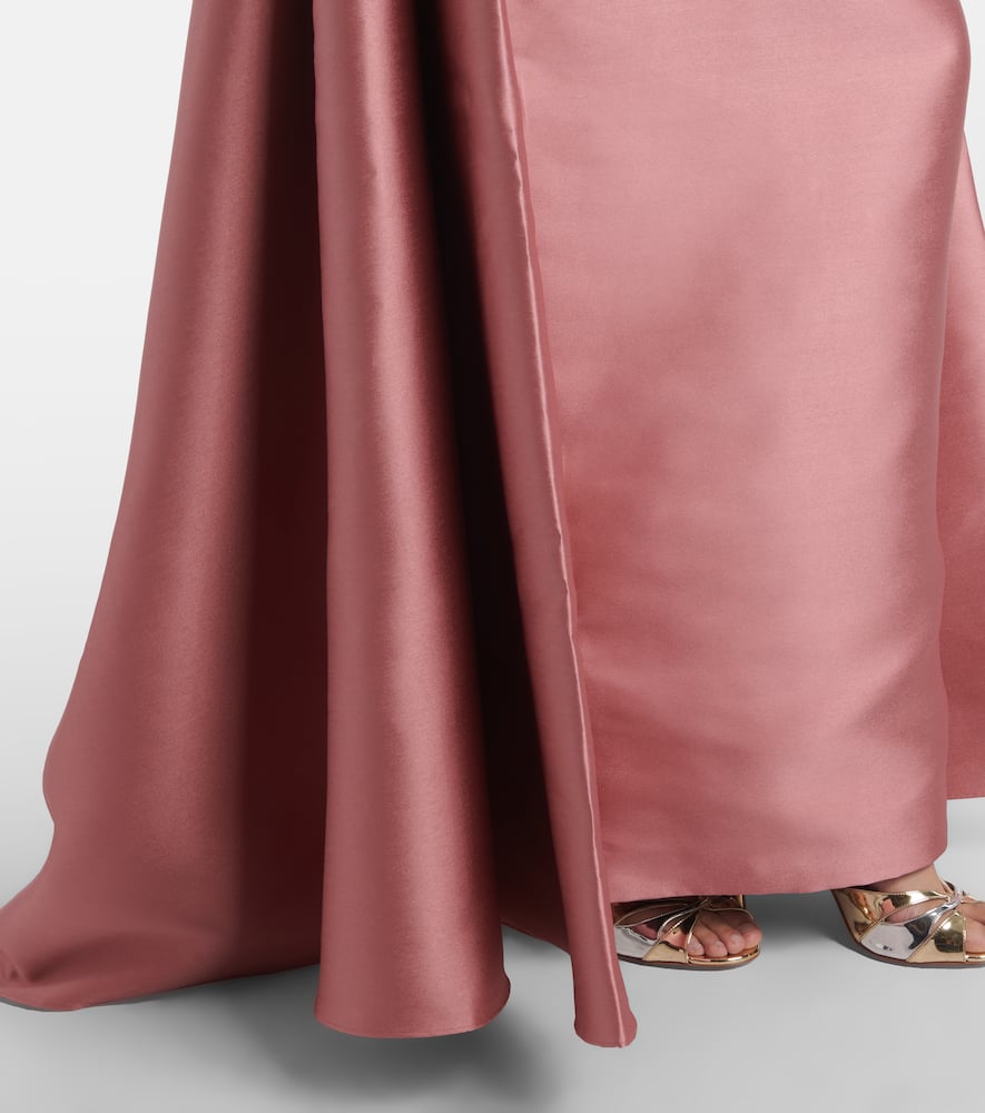 Solace London Tiffany Strapless Maxi Dress In Pink