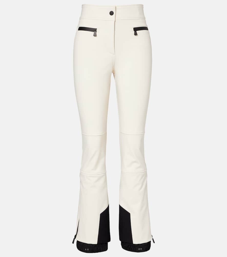 Moncler Slim Ski Pants In White