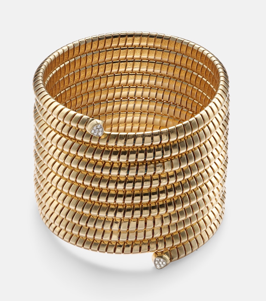 Marina B Trisolina 18kt gold bangle with diamonds | Thumbnail 6 Marina B Trisolina 18kt gold bangle with diamonds | Thumbnail 6