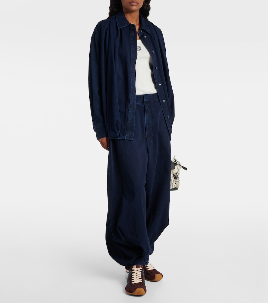  Loewe Loewe Draped Wide-leg Jeans 