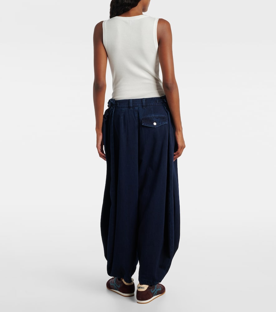  Loewe Loewe Draped Wide-leg Jeans 