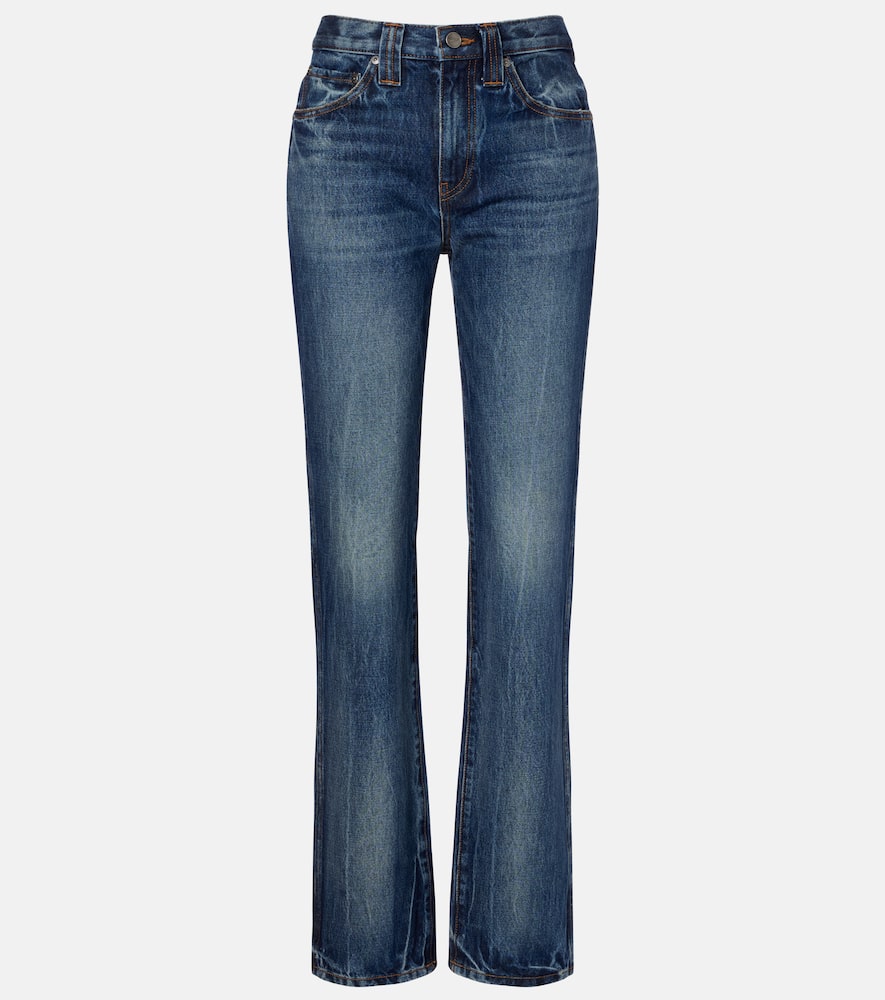 Khaite Farley High-rise Straight Jeans In Blue