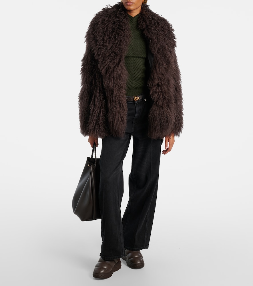 Xan Shearling-Lined Leather Snow Boots