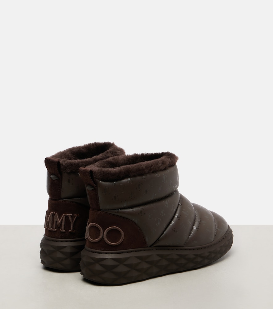  Jimmy Choo Jimmy Choo Xan Shearling-lined Leather Snow Boots 