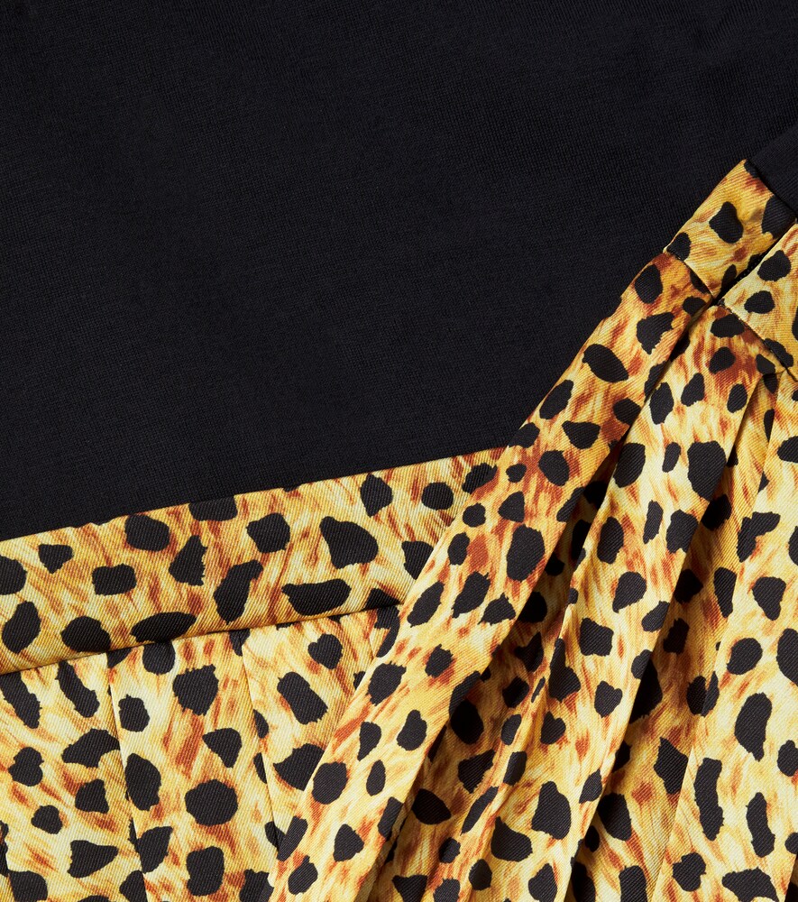  Versace Kids Versace Kids Kleid Aus Baumwoll-jersey Und Twill 