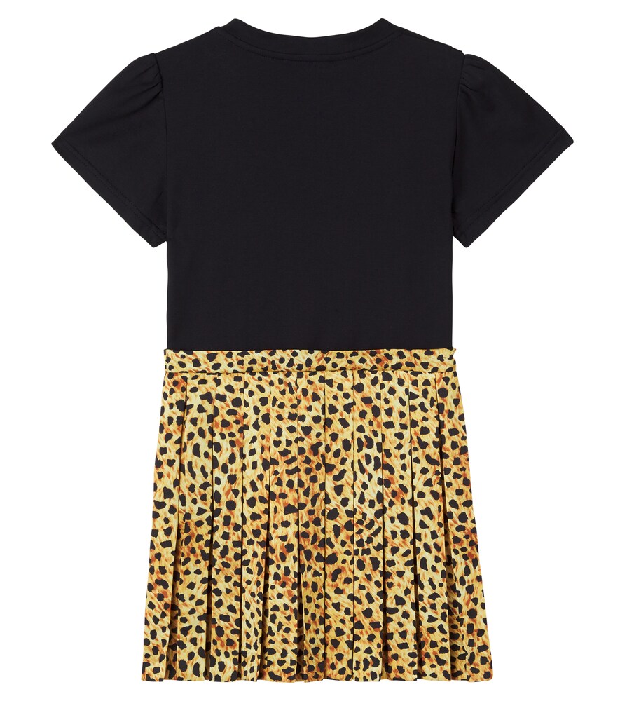  Versace Kids Versace Kids Kleid Aus Baumwoll-jersey Und Twill 