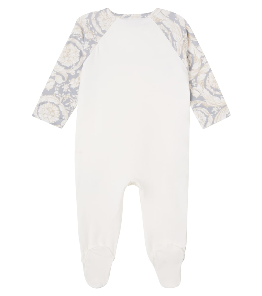  Versace Kids Versace Kids Tutina Barocco In Misto Cotone Con Logo 