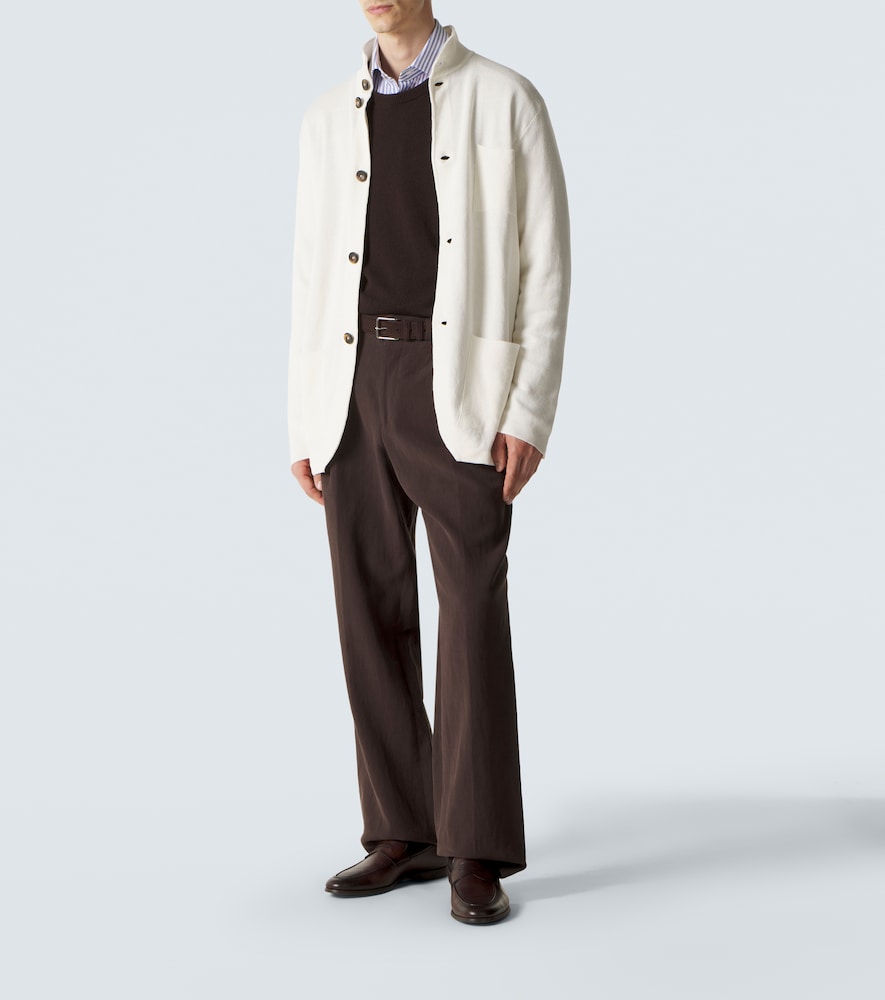  Kiton Kiton Linen And Cotton Cardigan 