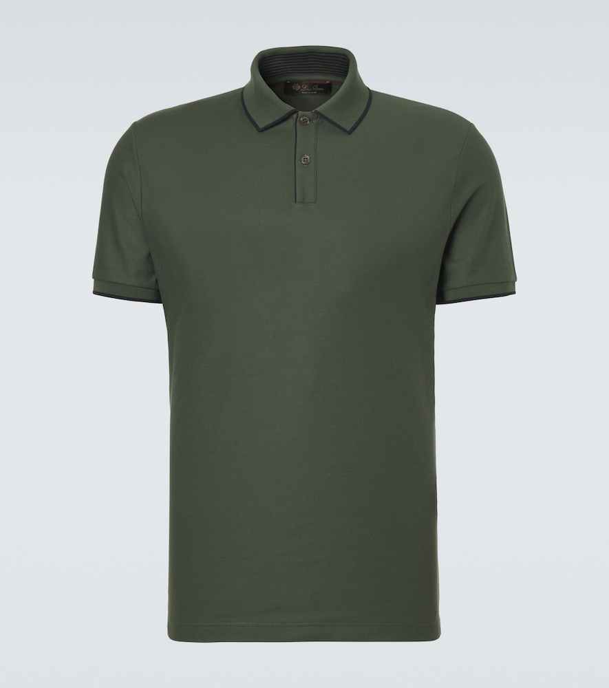 Loro Piana Loro Piana Brentwood cotton-blend piqué polo shirt　ロロ ピアーナ ブレントウッド コットンブレンド ピケ ポロシャツ