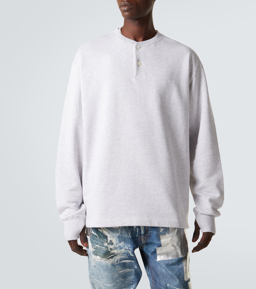  Acne Studios Acne Studios Logo Embroidered Cotton-blend Sweatshirt 