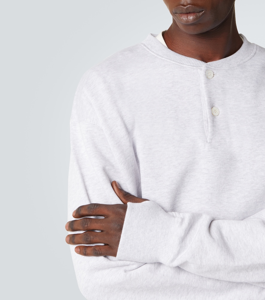  Acne Studios Acne Studios Logo Embroidered Cotton-blend Sweatshirt 