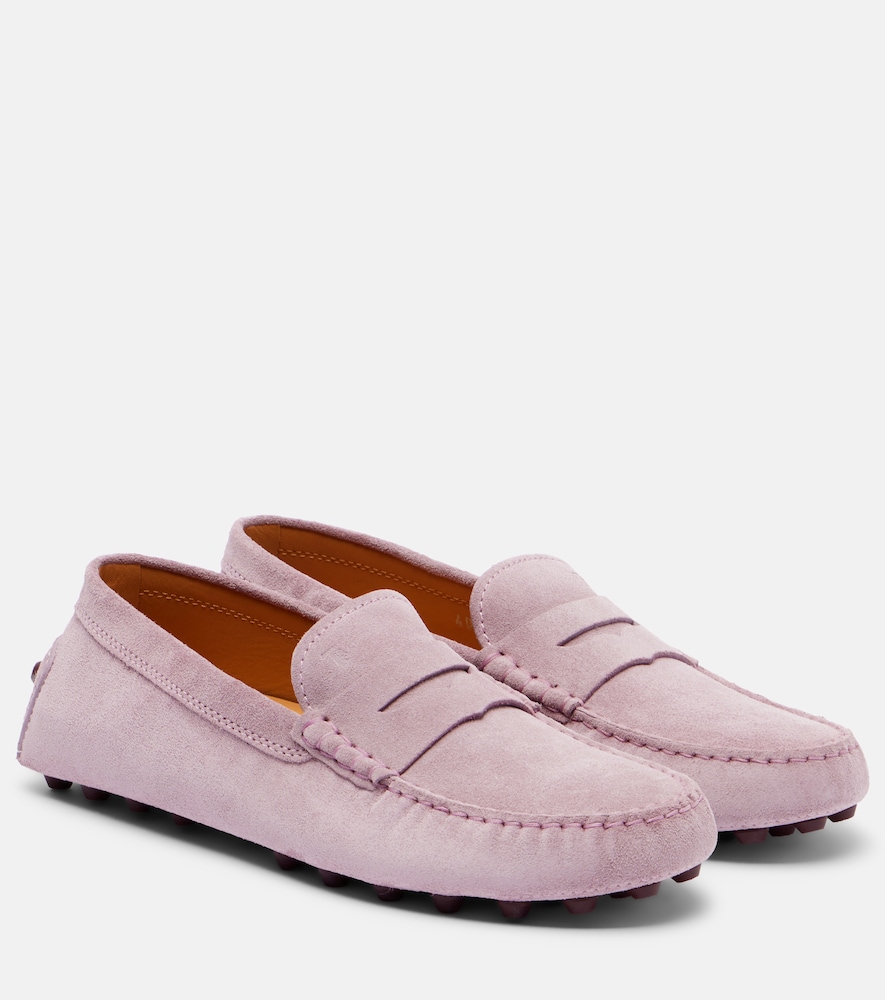 Tod's Women's Purple Gommino Suede Driving Shoes UK Size 6.5 - Mytheresa