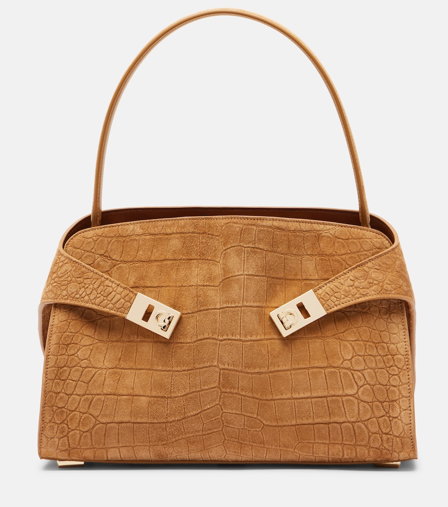 Borsa a spalla Hug Medium in suede