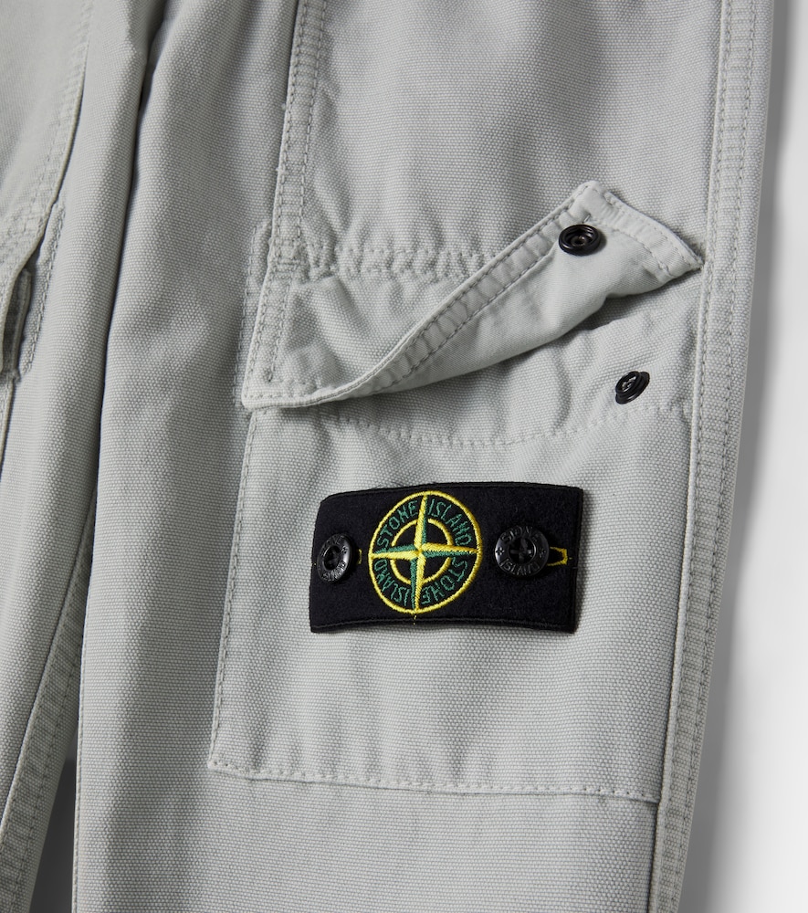  Stone Island Junior Stone Island Junior Compass Cotton Cargo Pants 