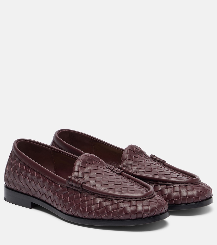 BOTTEGA VENETA Bottega Veneta Silenzio Intrecciato leather loafers　ボッテガ・ヴェネタ シレンツィオ イントレチャート レザー ローファー