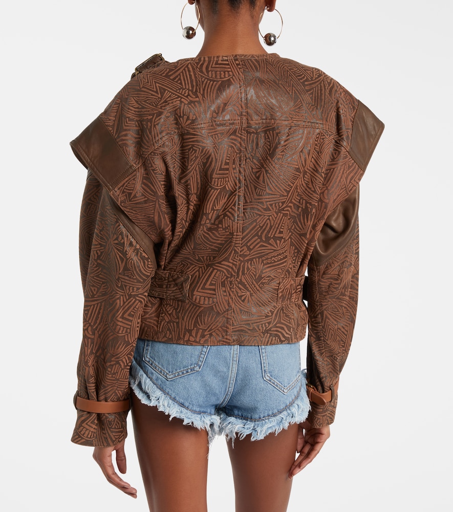  Isabel Marant Isabel Marant Erine Belted Leather Jacket 