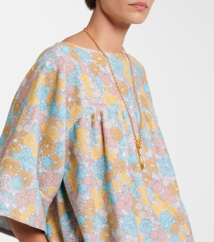  Chloe Chloe Floral Gathered Cotton Top 