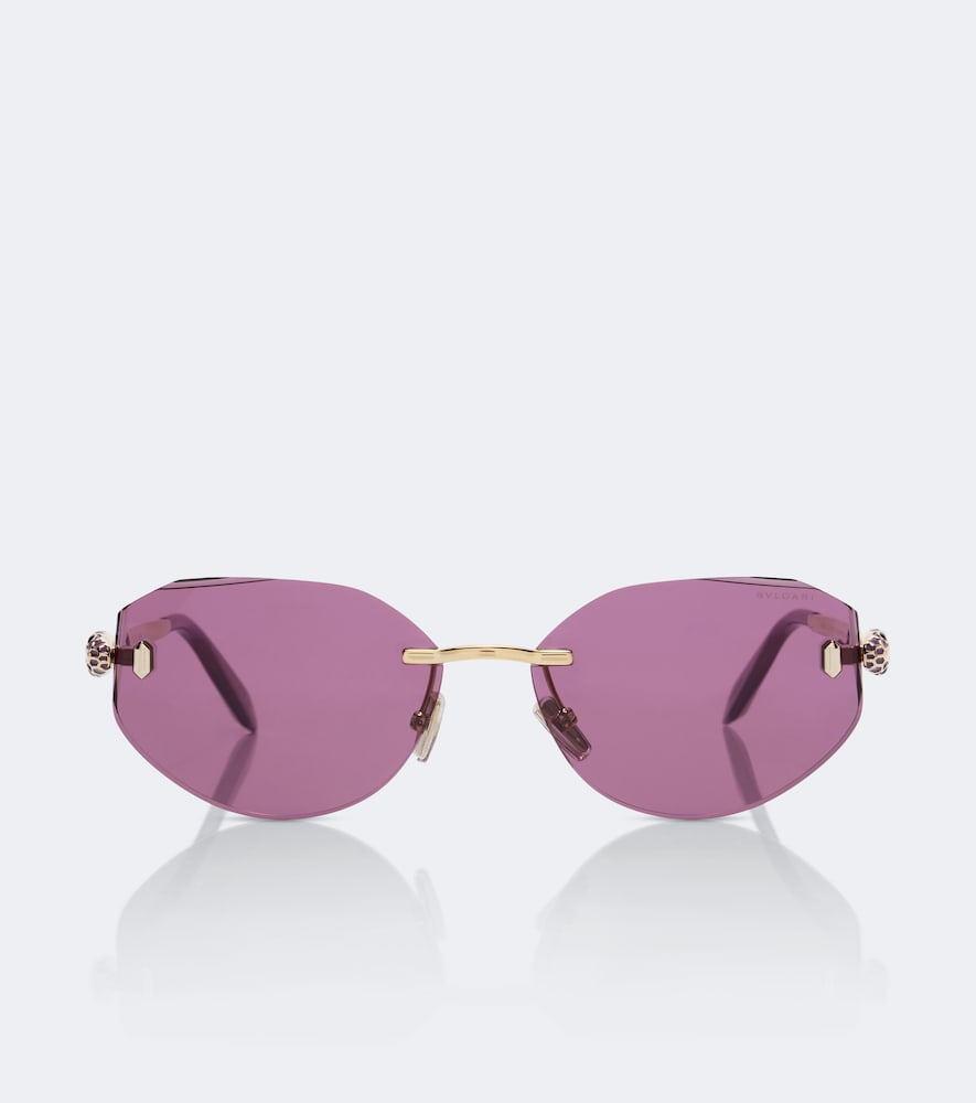 Ovale Sonnenbrille Serpenti Forever
