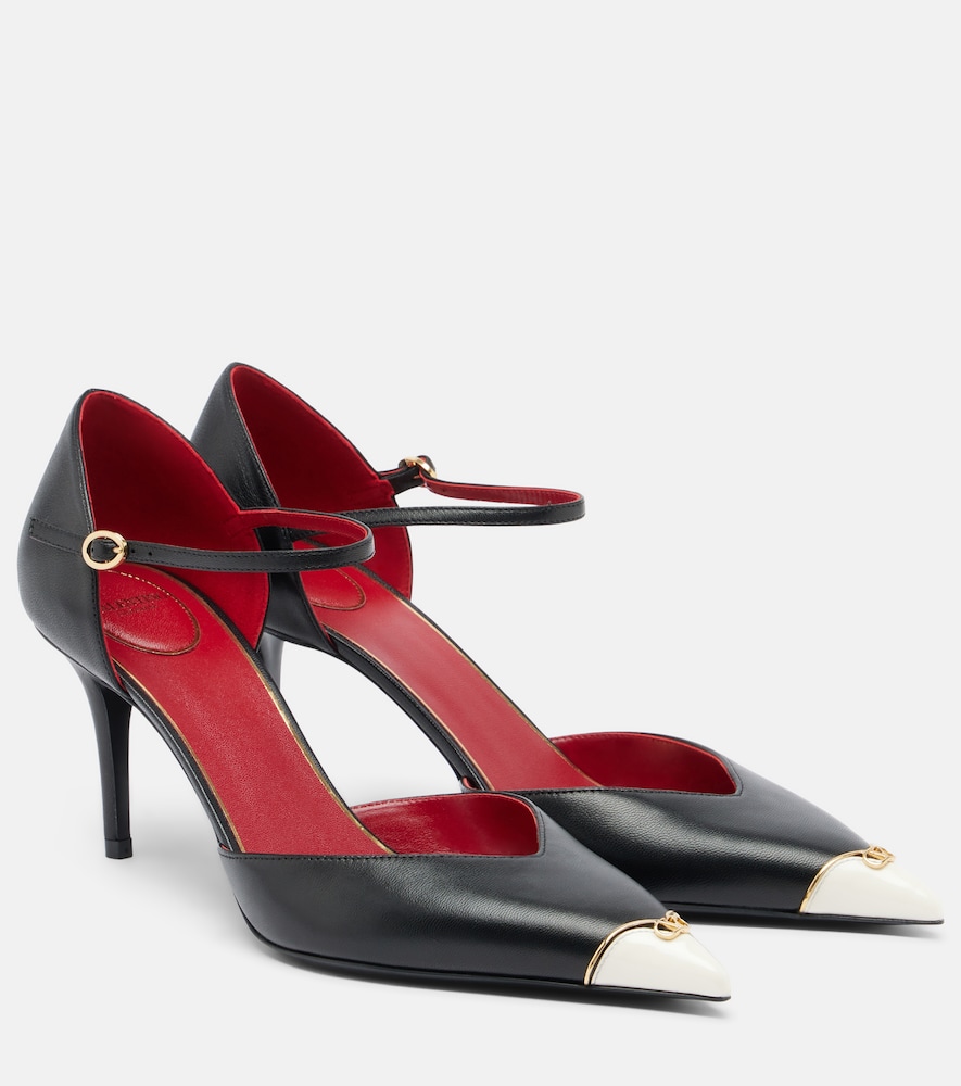 Pumps D'Orsay Heartip aus Leder