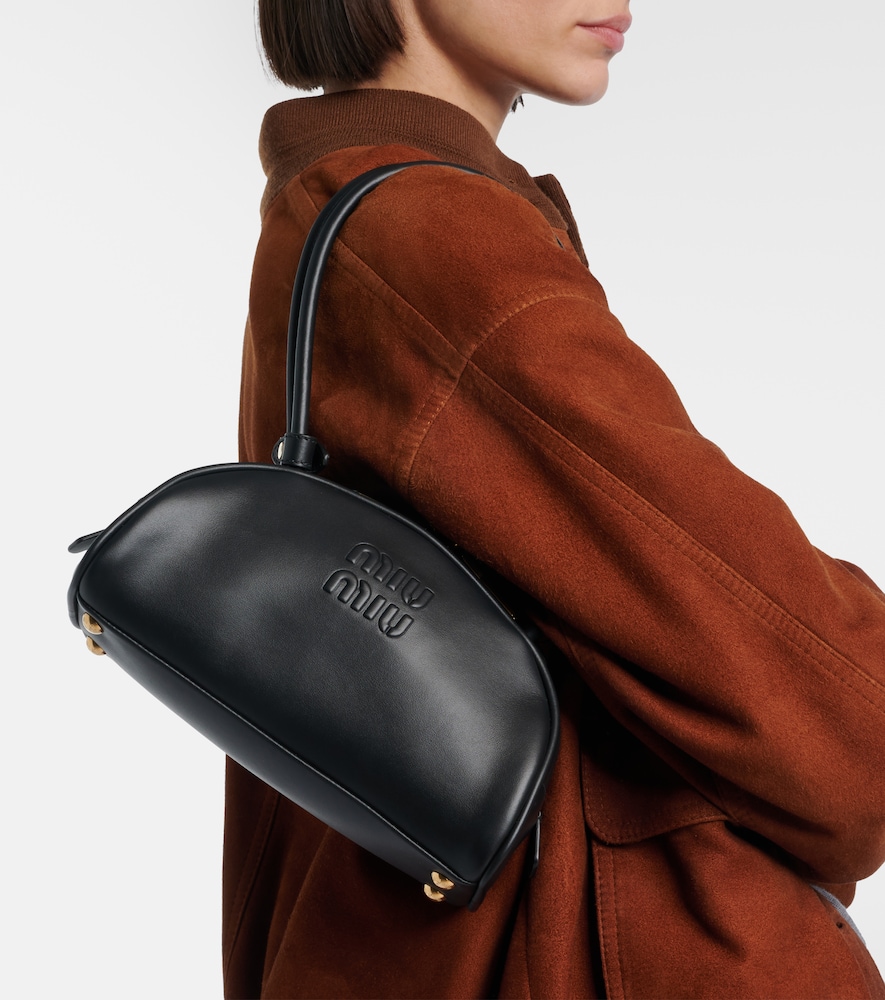 Miu Miu Beau Small leather bowling bag