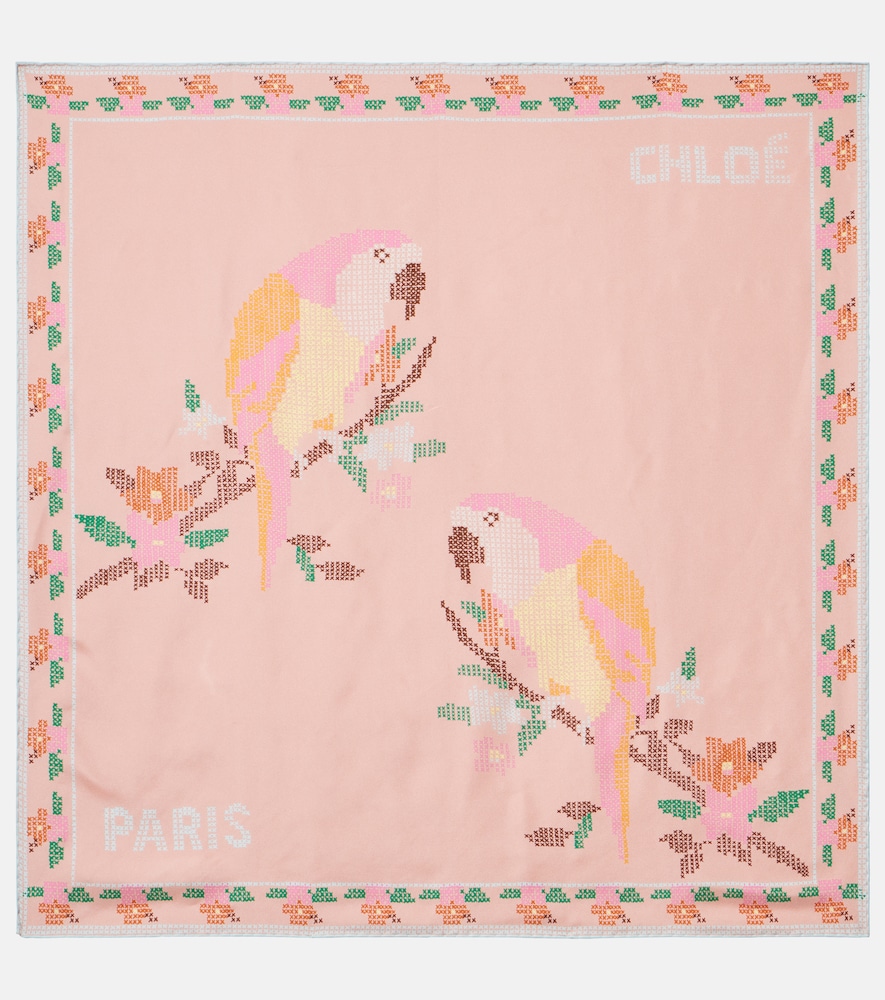 Chloé Tuch Chloé Parrot aus Seiden-Twill