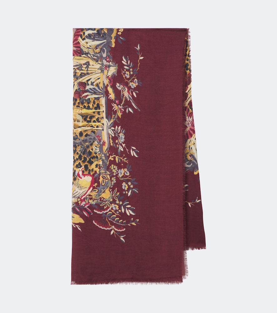 Bedruckter Schal aus Modal und Cashmere