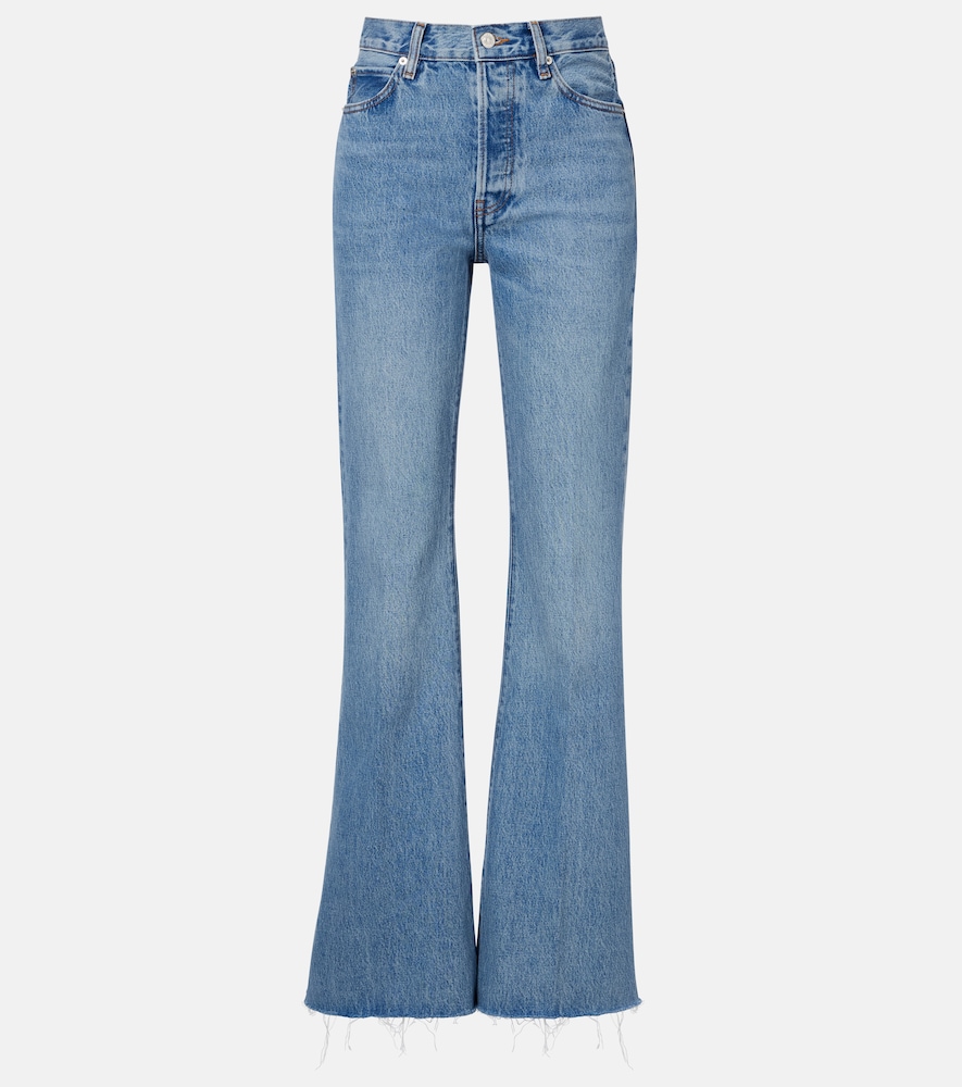 Frame The Lax Flared Jeans In Blue