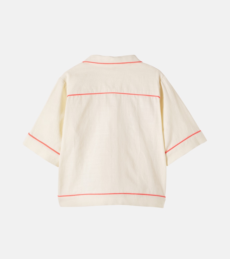  Zimmermann Kids Zimmermann Kids Aster Embroidered Cotton Shirt 