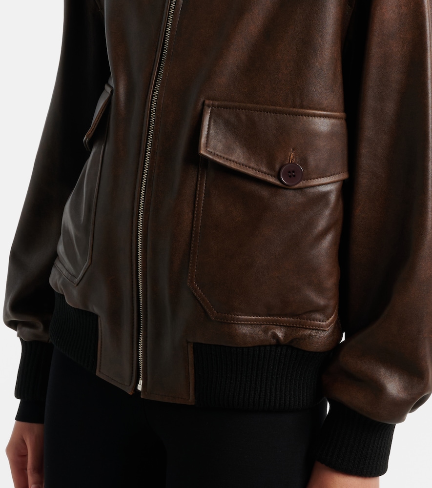  Nour Hammour Nour Hammour Anton Leather Blouson Jacket 