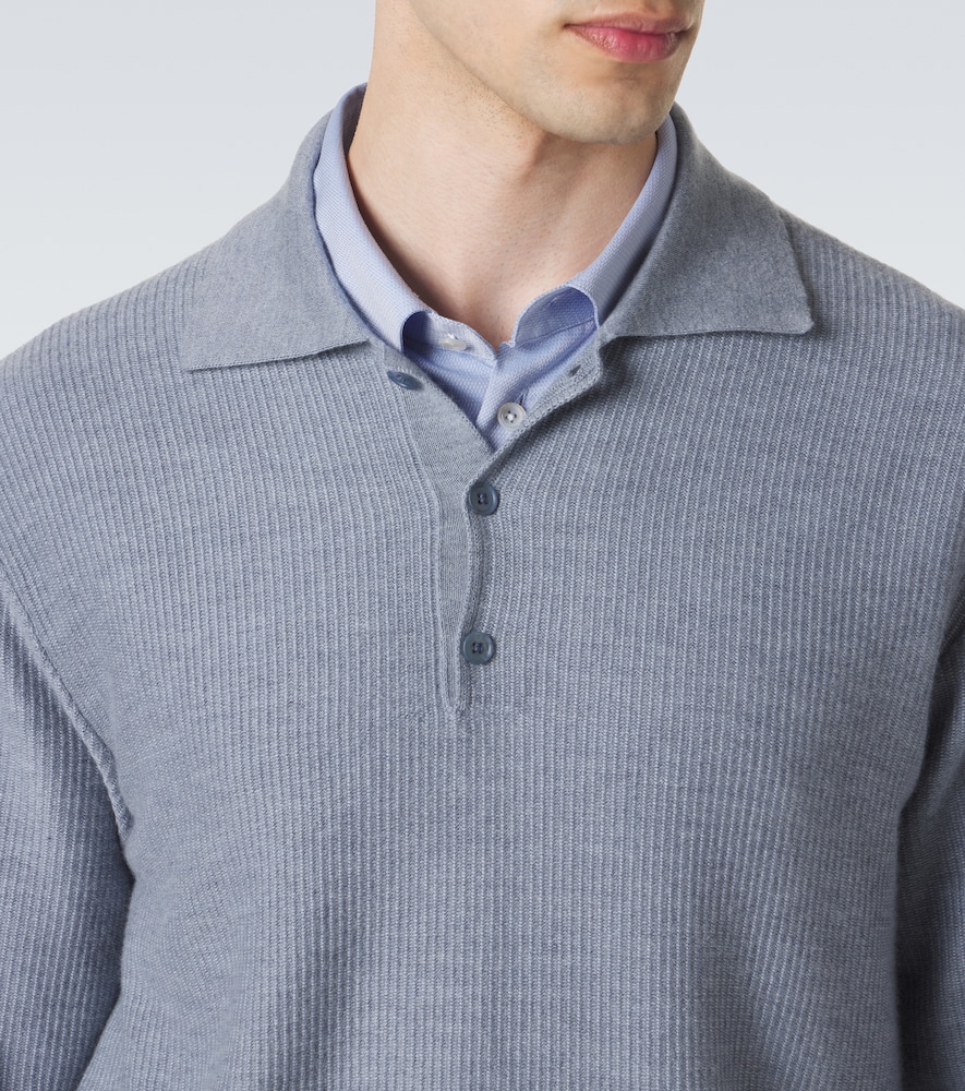  The Row The Row Bertram Cashmere Polo Sweater 