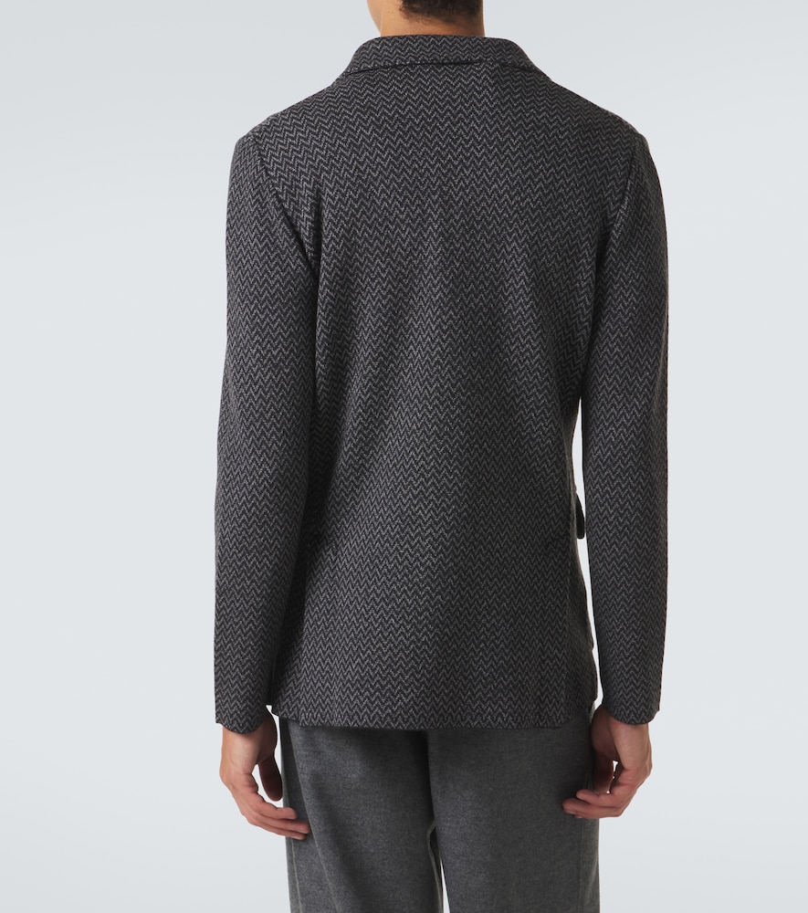 Lardini Virgin chevron wool blazer | Thumbnail 6