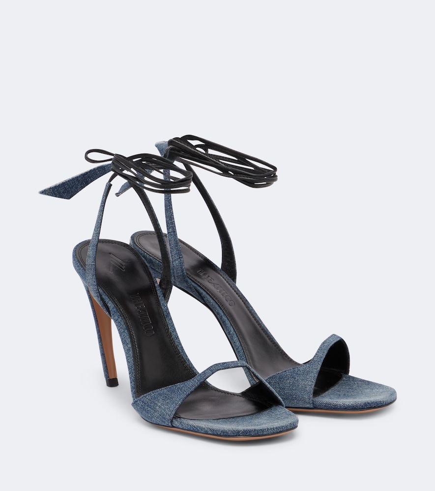 Sandali slingback Ora in denim