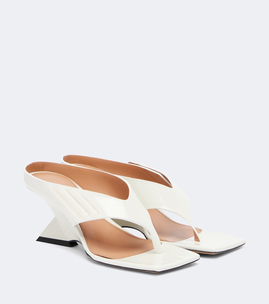 Sandali con zeppa Cheope in vernice